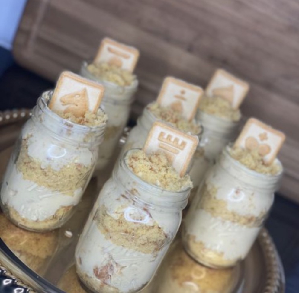 Cake Banana Pudding Jar